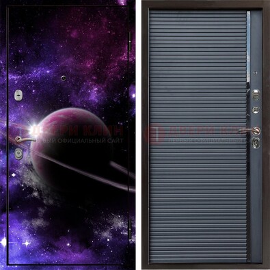 Металлическая дверь с фотопечатью Сатурна ДФ-20 в Фрязино