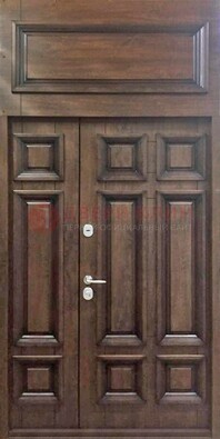 Классическая входная дверь с верхней фрамугой ДФГ-15 в Фрязино