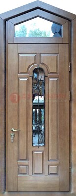 Железная дверь Винорит с фрамугой для частного дома ДФГ-34 в Фрязино