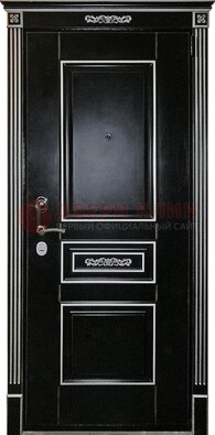 Чёрная дверь с МДФ ДМ-521 в Фрязино