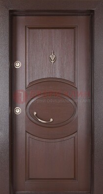 Железная дверь с массивом дуба в стиле классика ДМД-55 в Фрязино