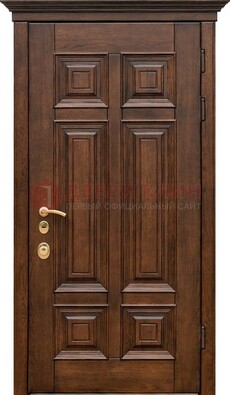 Филенчатая железная дверь с массивом дуба ДМД-68 в Фрязино