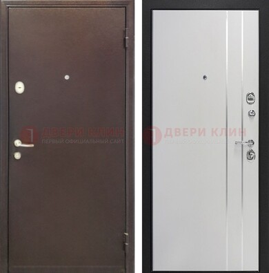 Входная дверь с порошковым покрытием с МДФ с молдингами ДП-232 в Фрязино