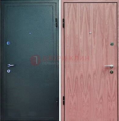 Черная входная дверь с порошковым покрытием ДП-32 в Фрязино