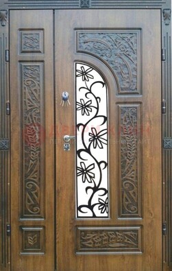 Морозостойкая металлическая парадная дверь ДПР-12 в Фрязино