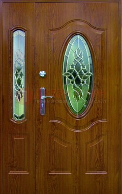 Парадная дверь со стеклянными вставками ДПР-73 для дома в Фрязино