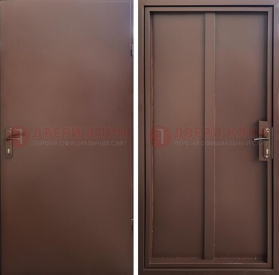 Техническая дверь с порошковым покрытием медный антик с двух сторон ДП-253 в Фрязино