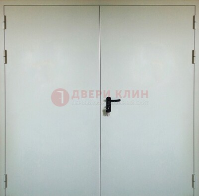 Белая металлическая противопожарная дверь ДТ-8 в Фрязино