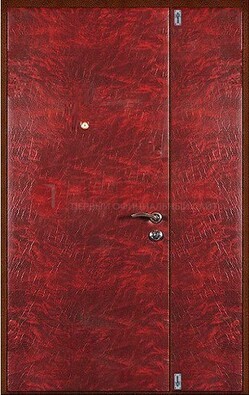 Красная тамбурная дверь ДТМ-33 в Фрязино