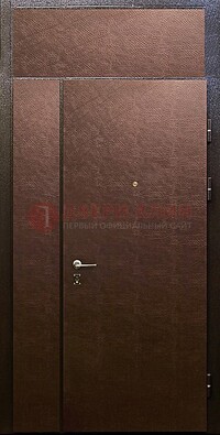 Тамбурная дверь с верхней фрамугой с винилискожей ДТМ-7 в Фрязино