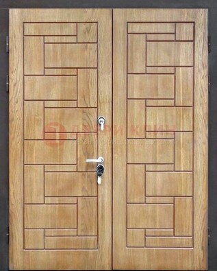 Светло-коричневая стальная дверь с виноритом ДВТ-245 в Фрязино