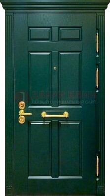 Классическая зеленая дверь с виноритом на улицу ДВТ-248 в Фрязино