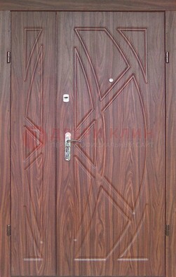 Железная тамбурная полуторная дверь с МДФ ПЛ-7 в Фрязино